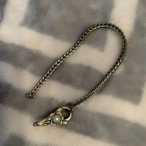 Trollbead Bracelet and Pearl Flower Clasp